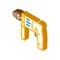 drill construction isometric icon vector illustration