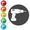 Drill icon, Electric Drill flat icon