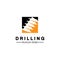 Drill logo icon design template ,Logo for mining / business / bore / drilling business / oil drilling. Other companies. Vector