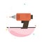 Drill, Power, Machine, Cordless, Electronics Abstract Flat Color Icon Template