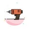 Drill, Power, Machine, Cordless, Electronics Abstract Flat Color Icon Template