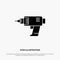 Drill, Power, Machine, Cordless, Electronics solid Glyph Icon vector