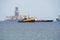 Drill ship Pacific Khamsin and ships in the harbor of Limassol,