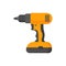 Drill. Working tool Illustration in flat style