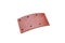 Drilled brake lining pads of