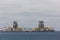 Drilling platform boats in Las Palmas harbor