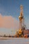 Drilling a well in the northern oil and gas field