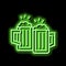 drink beer mens leisure neon glow icon illustration