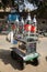 Drink cart selling juices at the Souk al Gomaa Friday market in Cairo