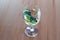 Drink and drive white wine glass car key  stop concept closeup