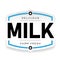 Drink logo Milk vintage
