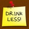 Drink Less Meaning Stop Drinking 3d Illustration