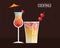 Drink menu cocktail restaurant bar design
