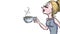 Drink tea illustration
