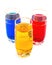 Drink three colors, the triad of red, yellow and blue