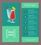 Drink Types Advertisement Poster Design Alcohol