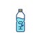 Drinking enough water RGB color icon