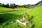 Drinking Fountains in Santa Maddalena, Autumn, in Sunsetâ€¨South Tyrol (Italy)