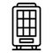 Drinking machine icon, outline style