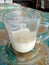 drinking milk in the morning makes bones and body healthy