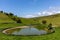 A drinking pond for farm animals in Sussex