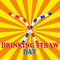 Drinking Straw Day banner