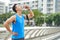 Drinking water after marathon