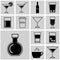 Drinks icons, beverages web icons, drinks icon set