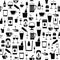 Drinks seamless pattern background icon