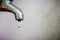 Dripping faucet. In water d\'times of crisis it is important to s.