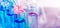 Dripping liquid from pipette into test tube on background, banner design. Laboratory analysis