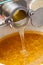 Dripping organic honey