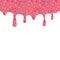 Dripping Pink Donut Glaze Background