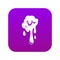 Dripping slime icon digital purple