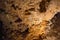 Dripstone texture inside the Demanovska cave of Liberty, Slovakia, Geological formations
