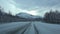 Drive at the E6 direction to Narwik, Norway