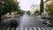 Drive through the old streets of Rome. Streets of Rome with a car window. Empty streets of Italy