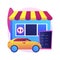 Drive-in restaurant abstract concept vector illustration.