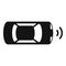 Drive safe accident icon simple vector. View stop control