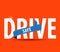 Drive safe and carefully icon/ safe driving concept