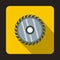 Drive for saw icon, flat style