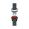 Drive seatbelt icon flat isolated vector