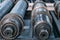 Drive shafts in factory close