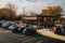 drive-thru with queue of customers waiting to be served