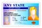 Driver license identity card