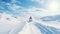 The driver navigated through the dense, challenging snowfall.AI Generated