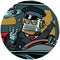 Driver robot drone pop art avatar character icon