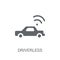 Driverless autonomous car icon. Trendy Driverless autonomous car