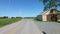 Driving along amish countryside came across an amish man and vintage farm tractor