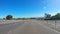 Driving along wide, flat open highway through McLaren Vale South Australia.